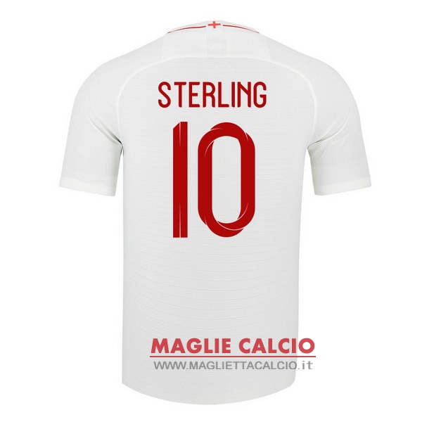 nuova maglietta inghilterra 2018 sterling 10 prima